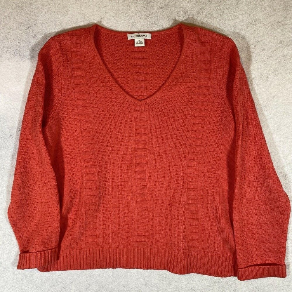 Liz Claiborne Pink Crew Neck Sweater-size XL W126